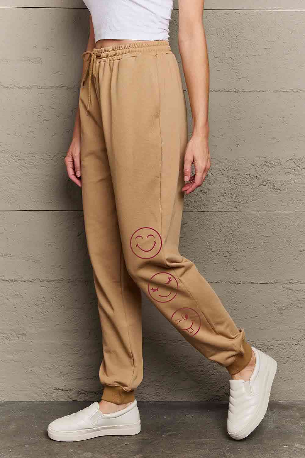 Simply Love Full Size Emoji Graphic Sweatpants